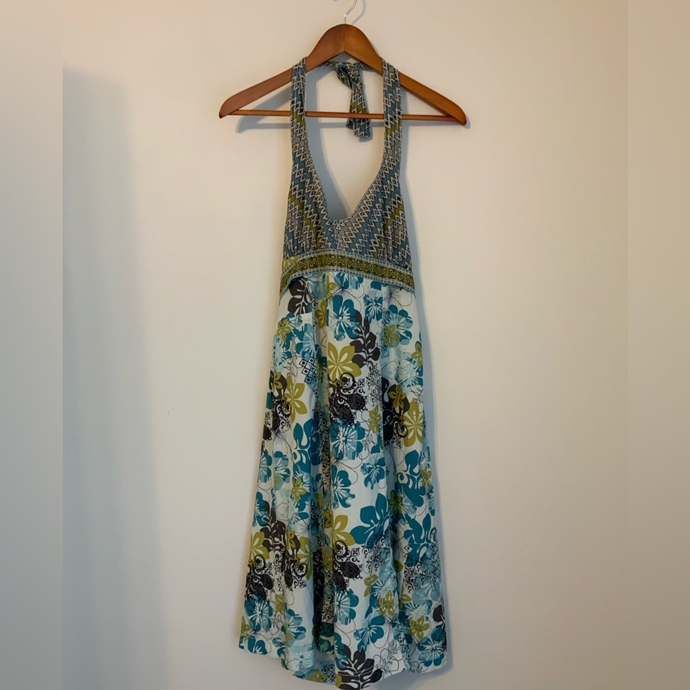 Athleta Printed Pack Anywhere Halter Dress